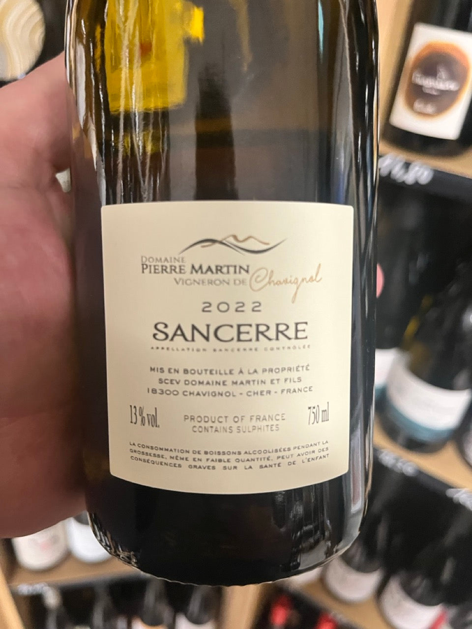 Bouteille Vin blanc Sancerre Blanc 2022, Val de Loire