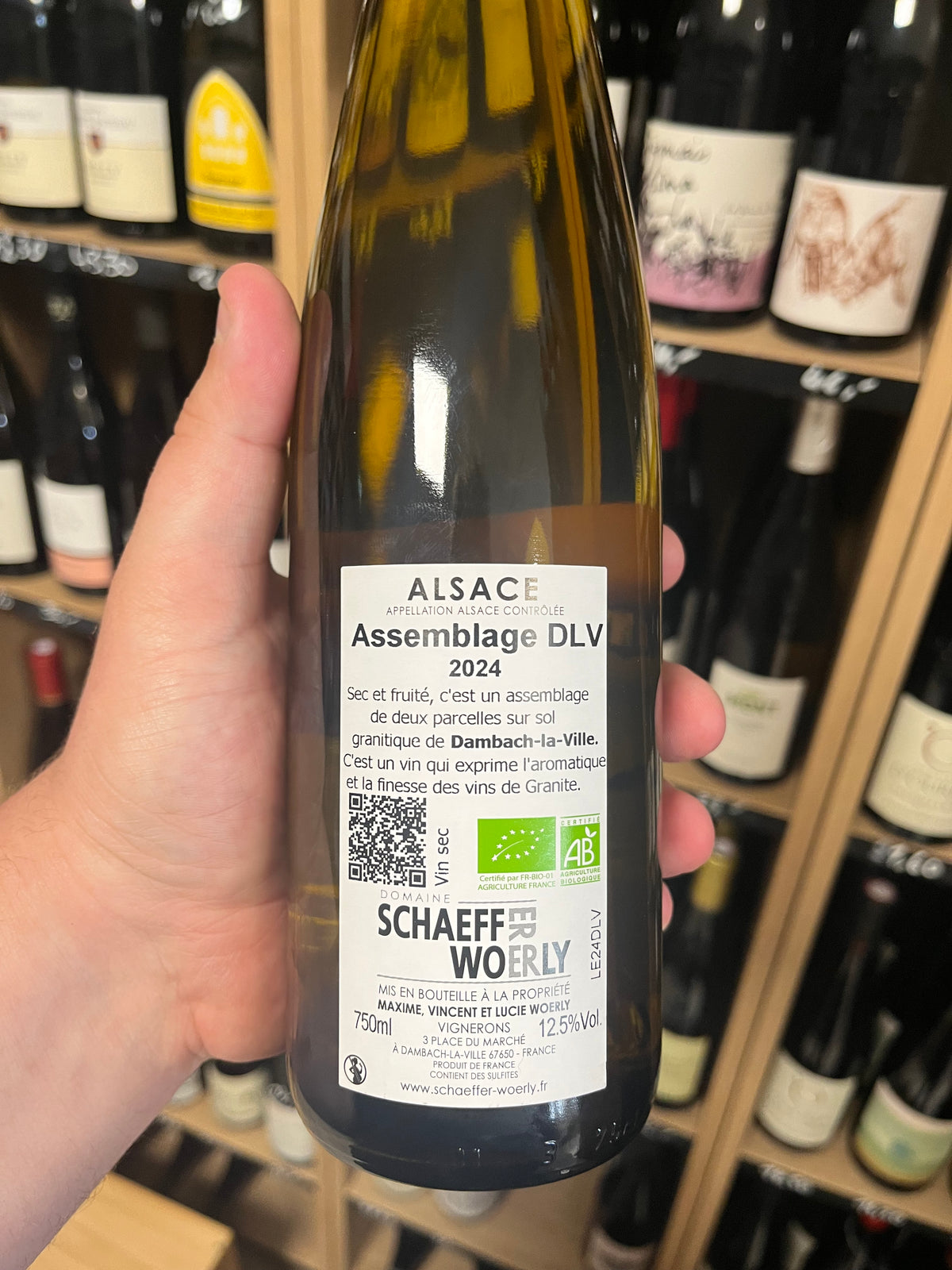 Vin Alsace blanc DLV 2024 - Schaeffer-Woerly