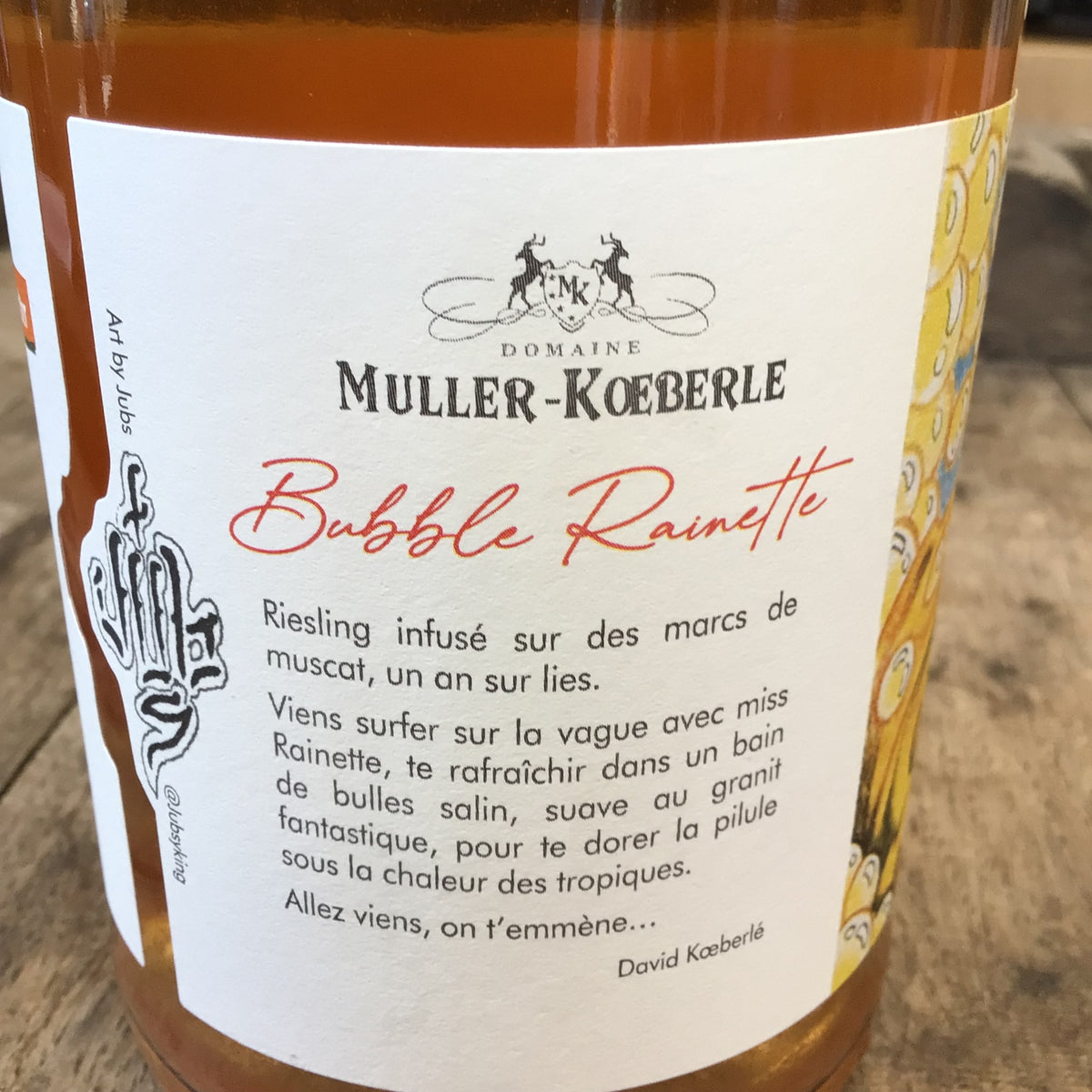 Pétillant Naturel Bubble Rainette - Domaine Muller Koeberlé