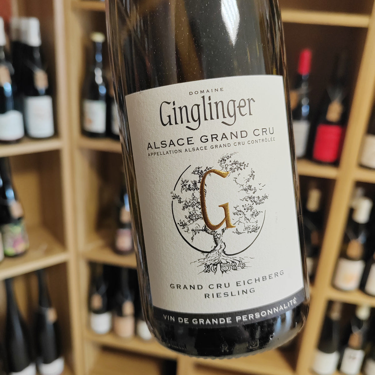 Bouteille Vin blanc Riesling GC Eichberg Ginglinger 2020, AOC Alsace — agriculture biologique