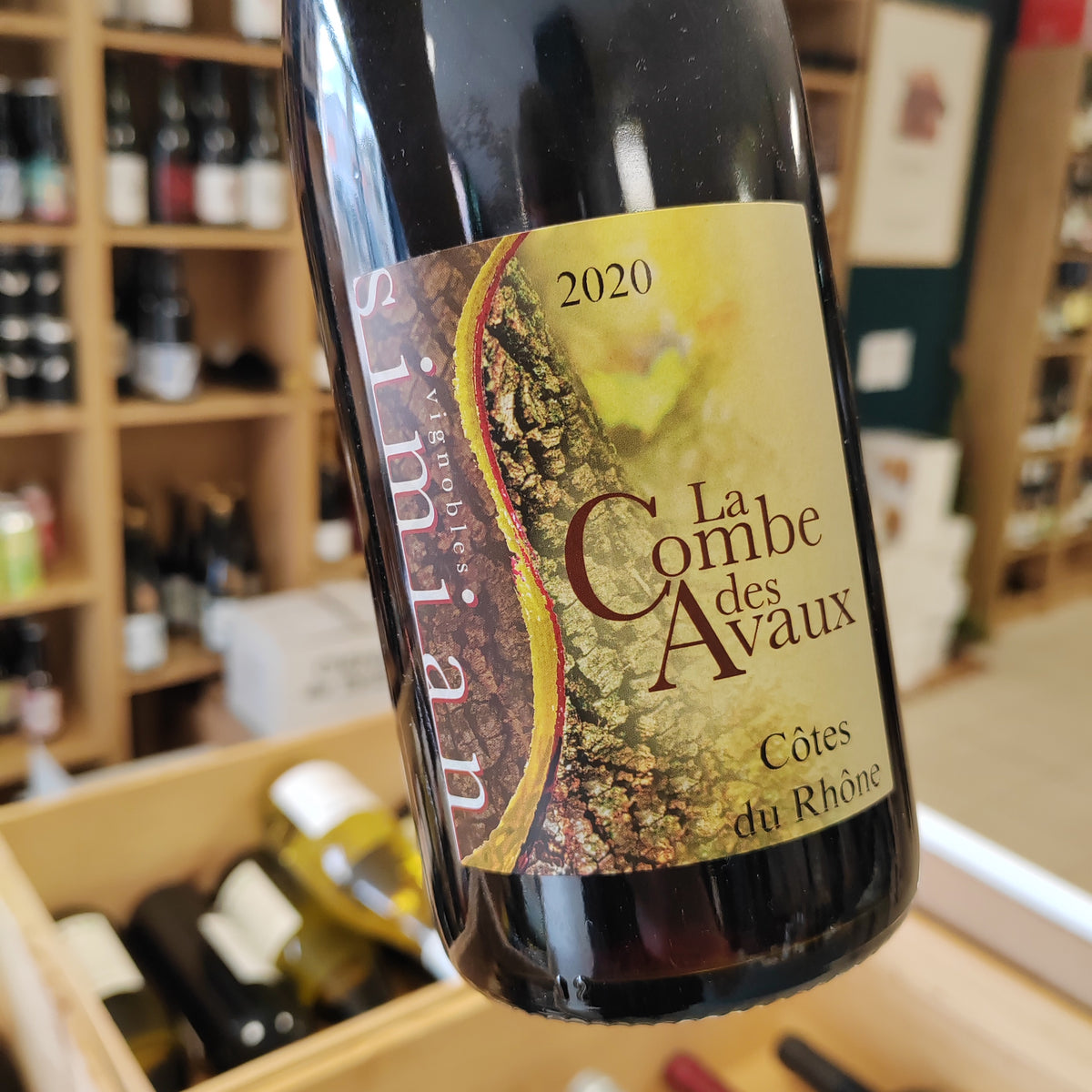 Bouteille Vin rouge La Combe des Avaux 2020, Côtes du Rhône