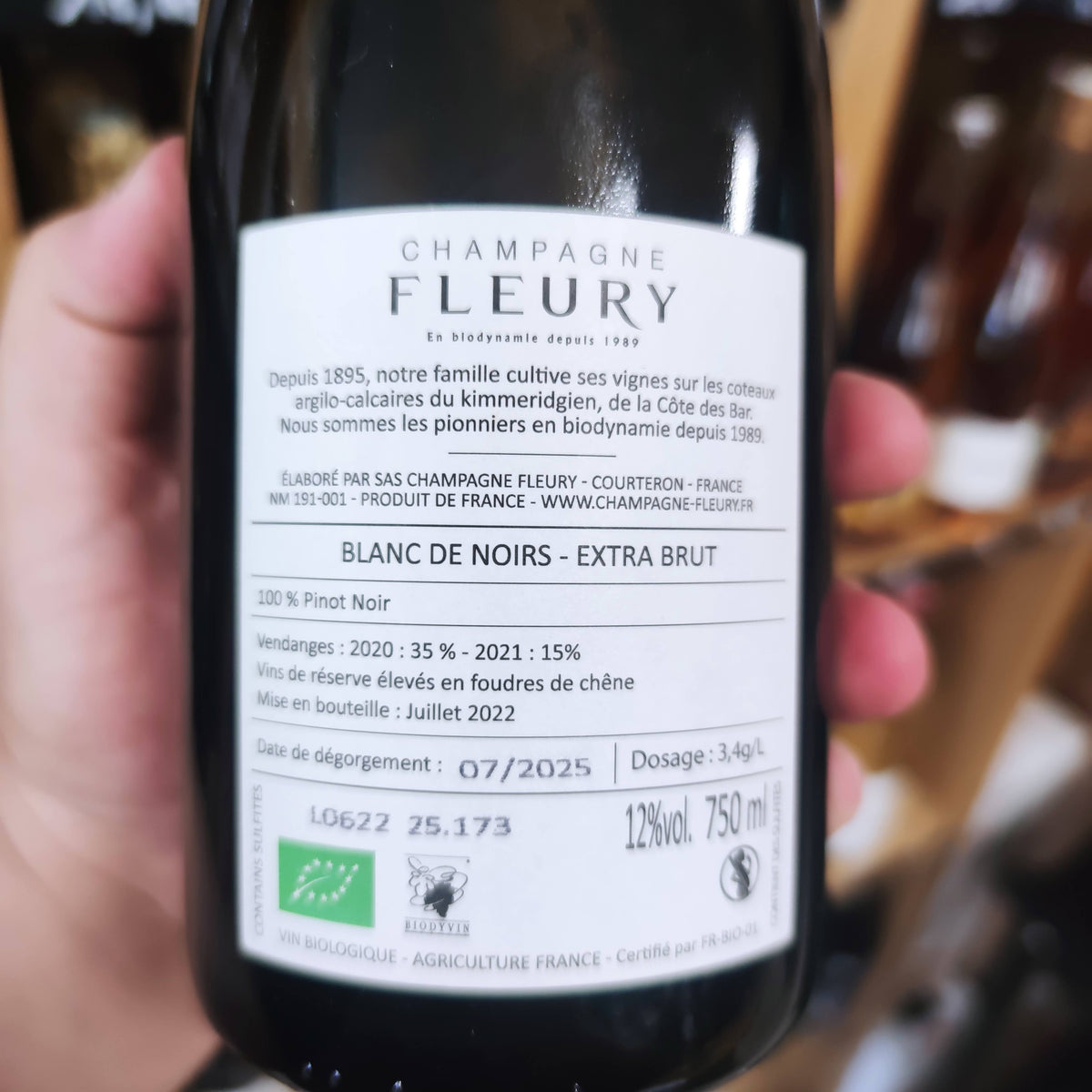 Champagne Blanc de Noirs Extra Brut - Fleury