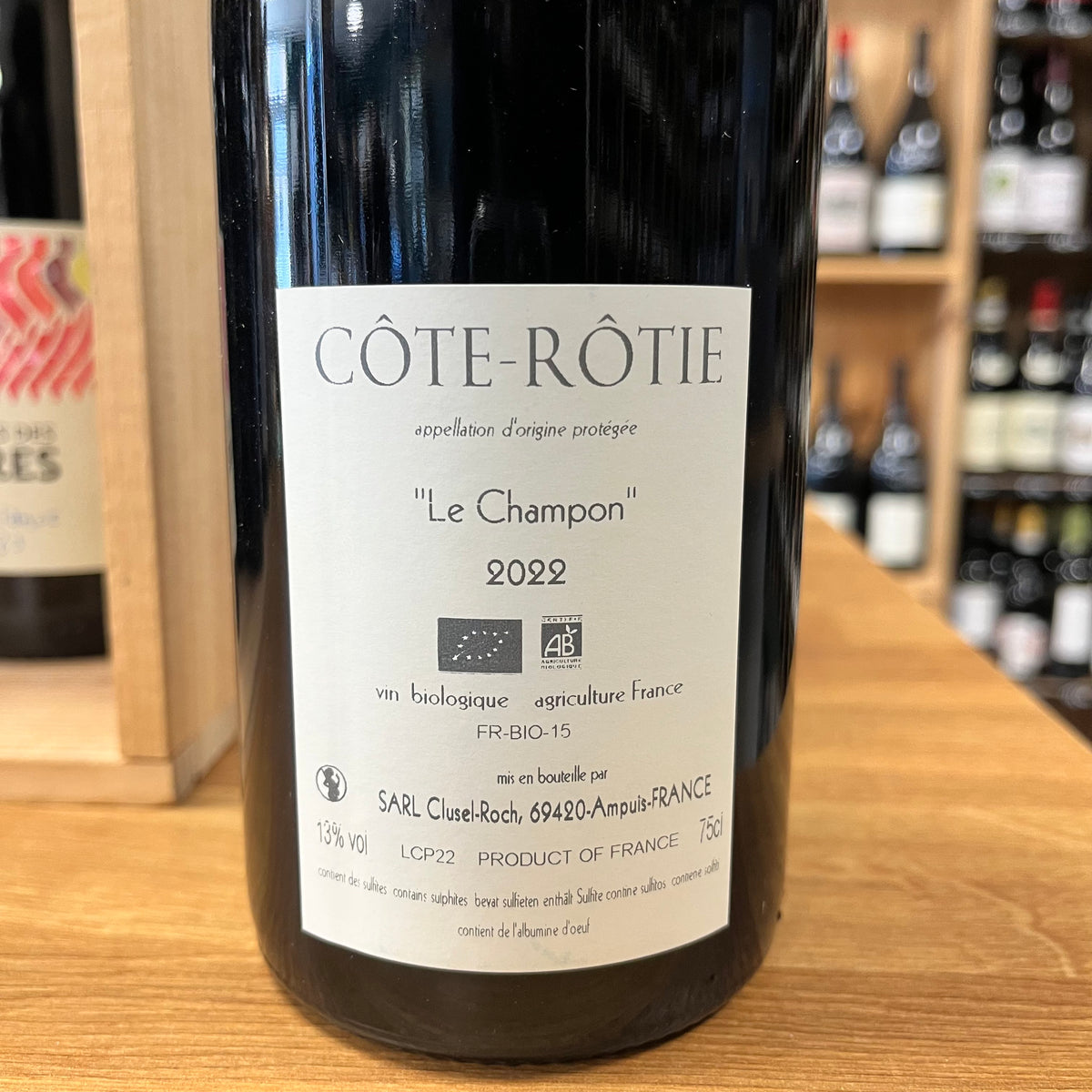 Bouteille Vin rouge Côte Rotie Champon 2022, Côtes du Rhône