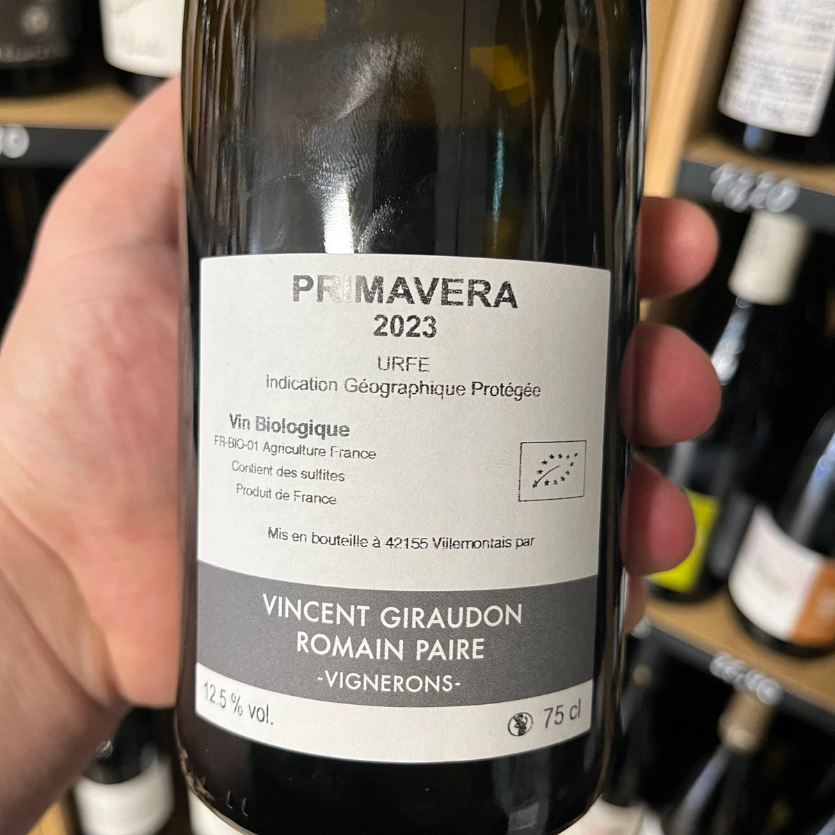 Bouteille Vin blanc Primavera 2023