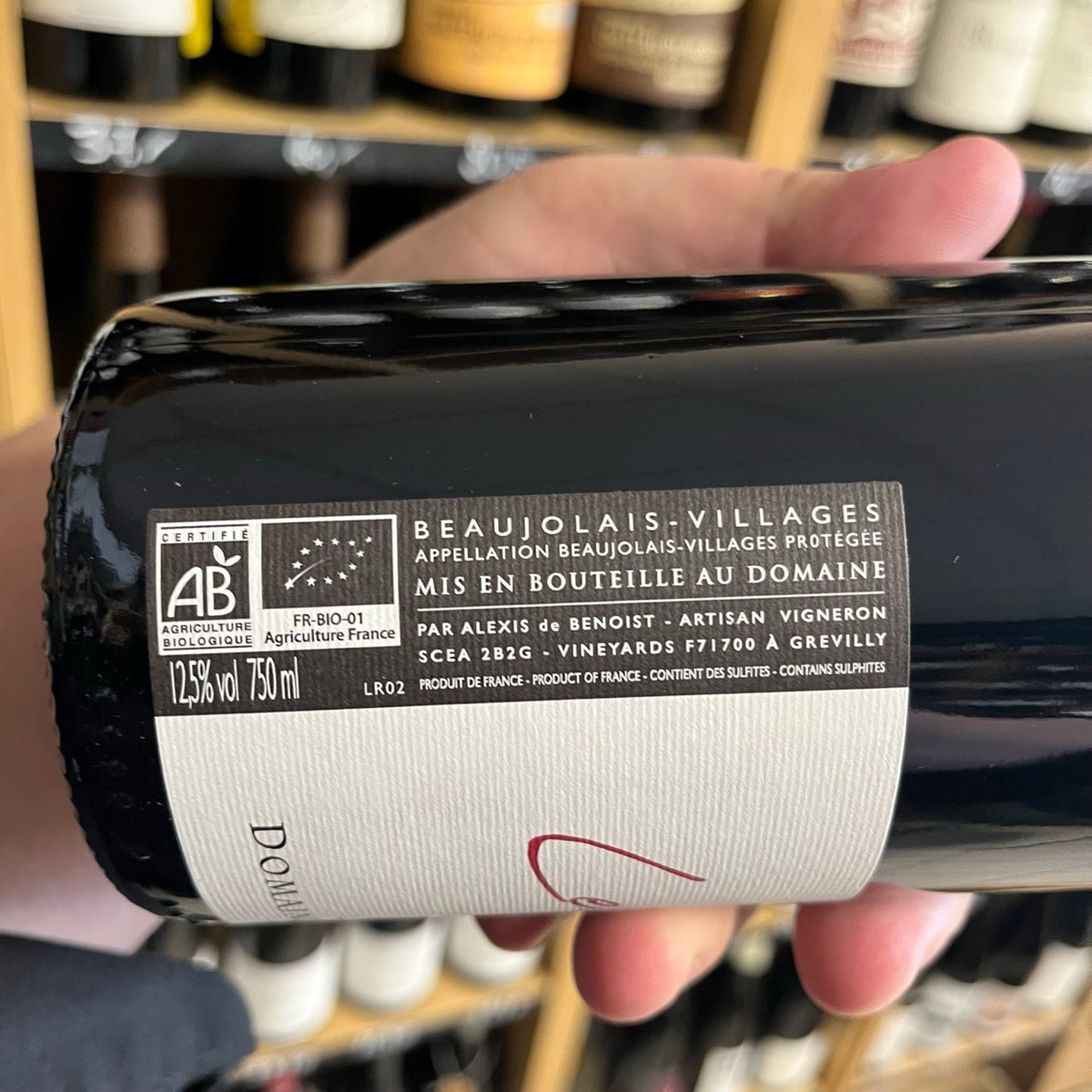 Bouteille Vin blanc Les Puys 2022, Val de Loire — agriculture biologique
