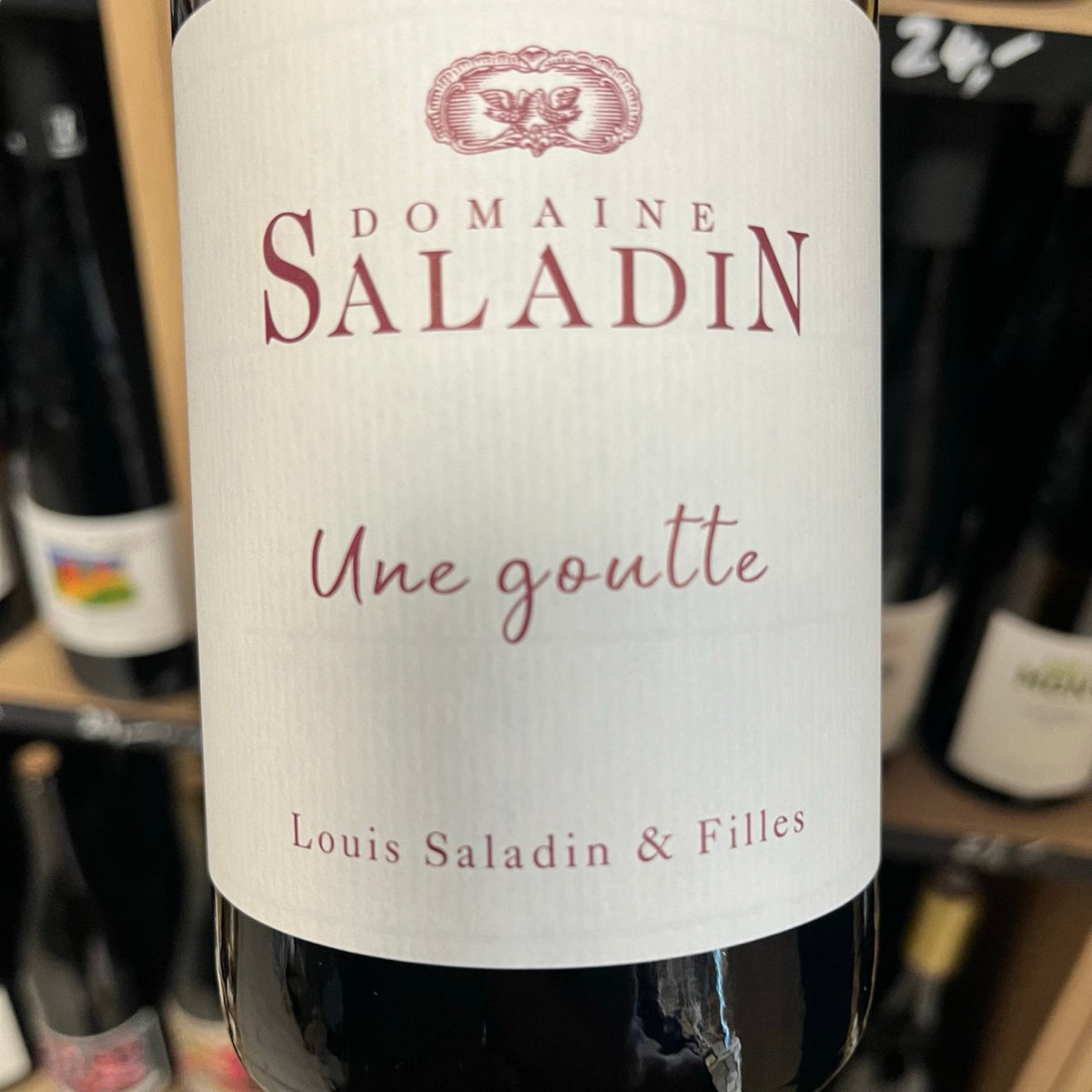 Vin rouge Côtes du Rhône Une Goutte 2025 - Domaine Saladin