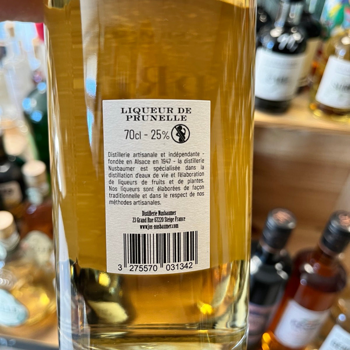 Nusbaumer Liqueur de Prunelle — Liqueur d'Alsace