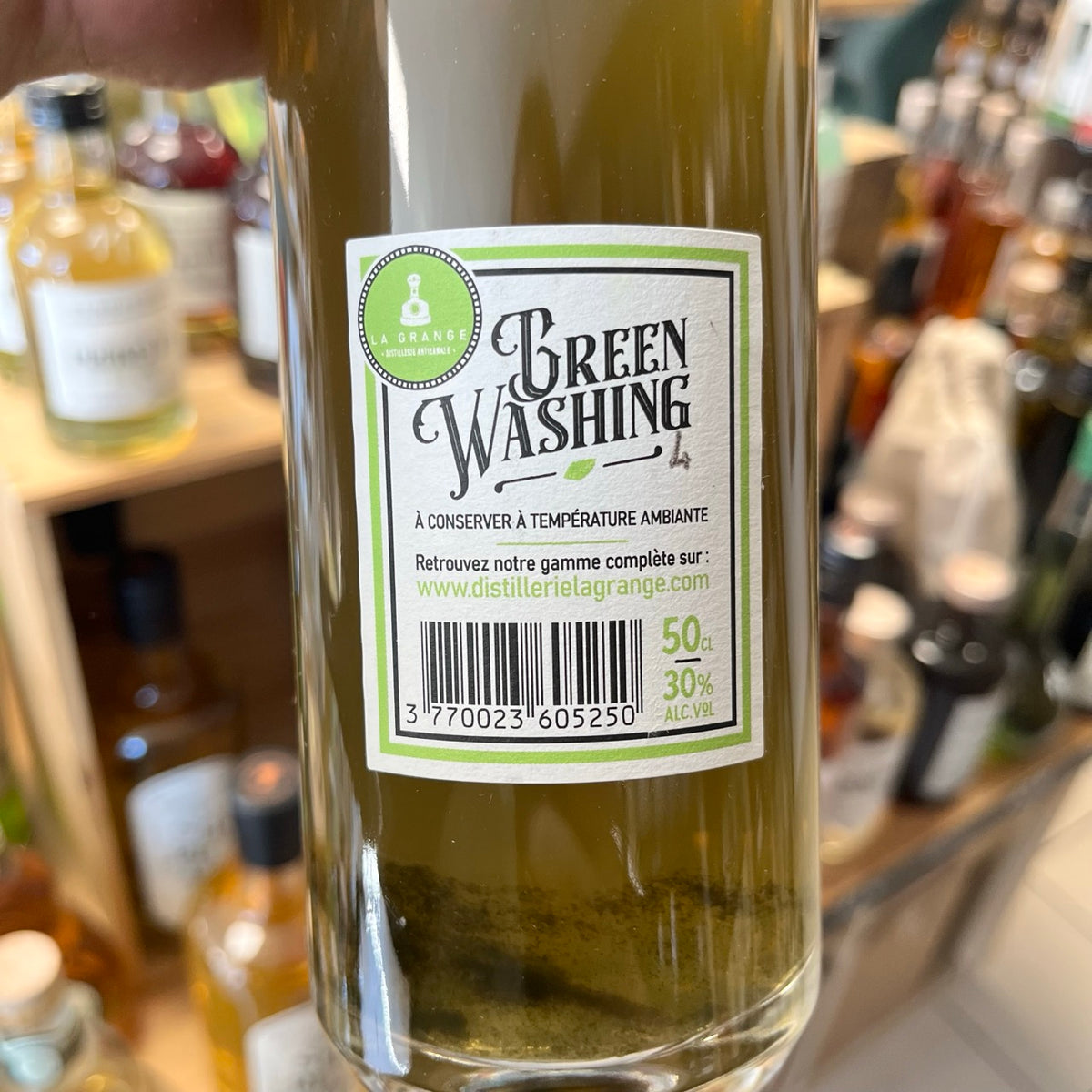 Distillerie La Grange « Green Washing » — Liqueur de menthe