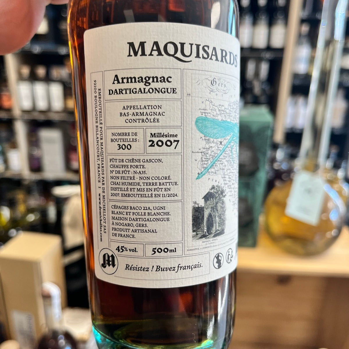Maquisards × Dartigalongue 2007 — Bas-Armagnac (brut de fût)