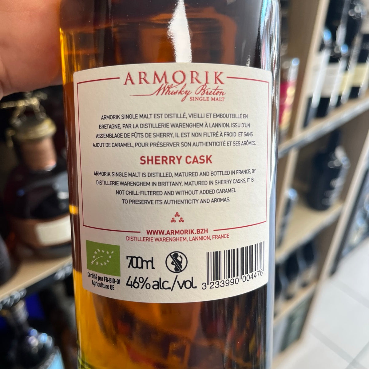 Armorik Sherry Cask — Single Malt Whisky Breton bio