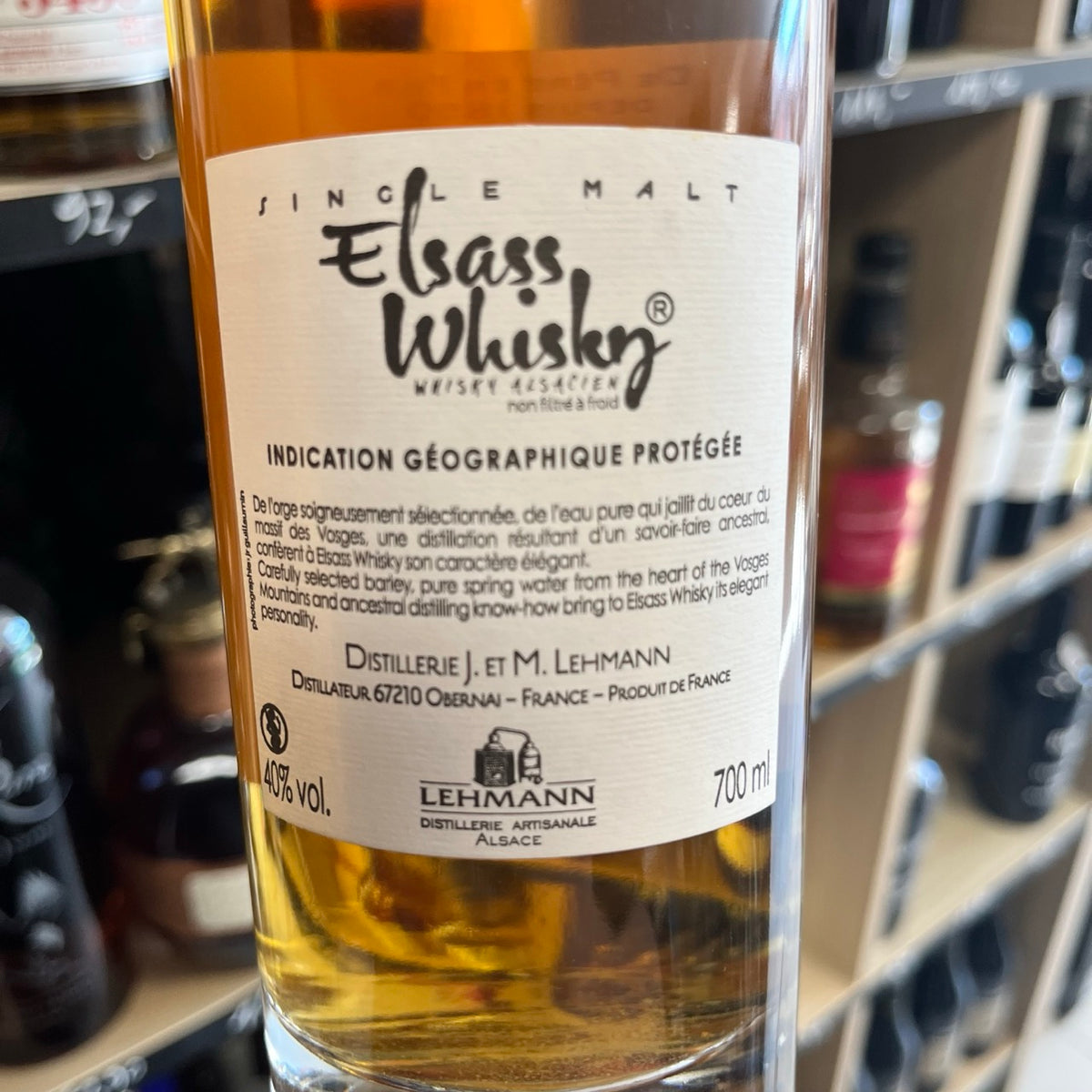 Lehmann « Origine » 7 ans — Single Malt Whisky d'Alsace