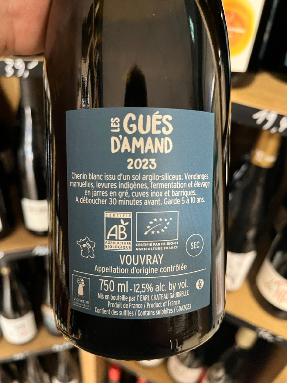Bouteille Vin Tribu 2021, AOC Bourgogne — agriculture biologique