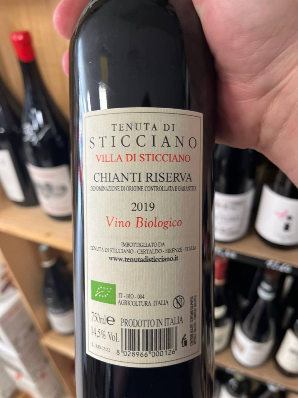 Bouteille Vin rouge Villa di Sticciano Chianti Riserva 2019, Italie