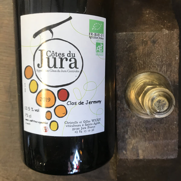 Bouteille de Clos de Jerminy 2019 – Christelle & Gilles Wicky, Côtes du Jura