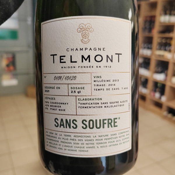 Bouteille de Champagne Telmont 2013, Champagne