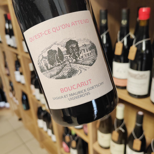 Bouteille Vin rosé Qu'est-ce qu'on attend, Côtes du Rhône — biodynamie