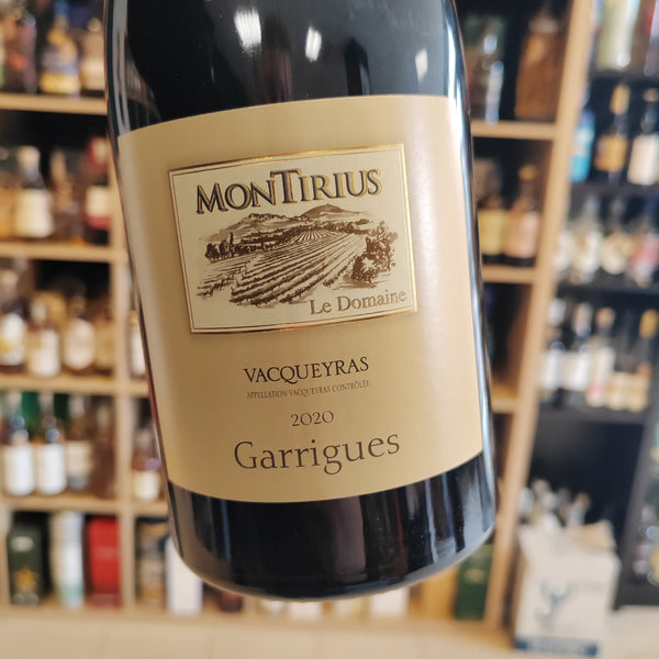 Bouteille de Garrigues 2020 – Domaine Montirius, AOC Vacqueyras