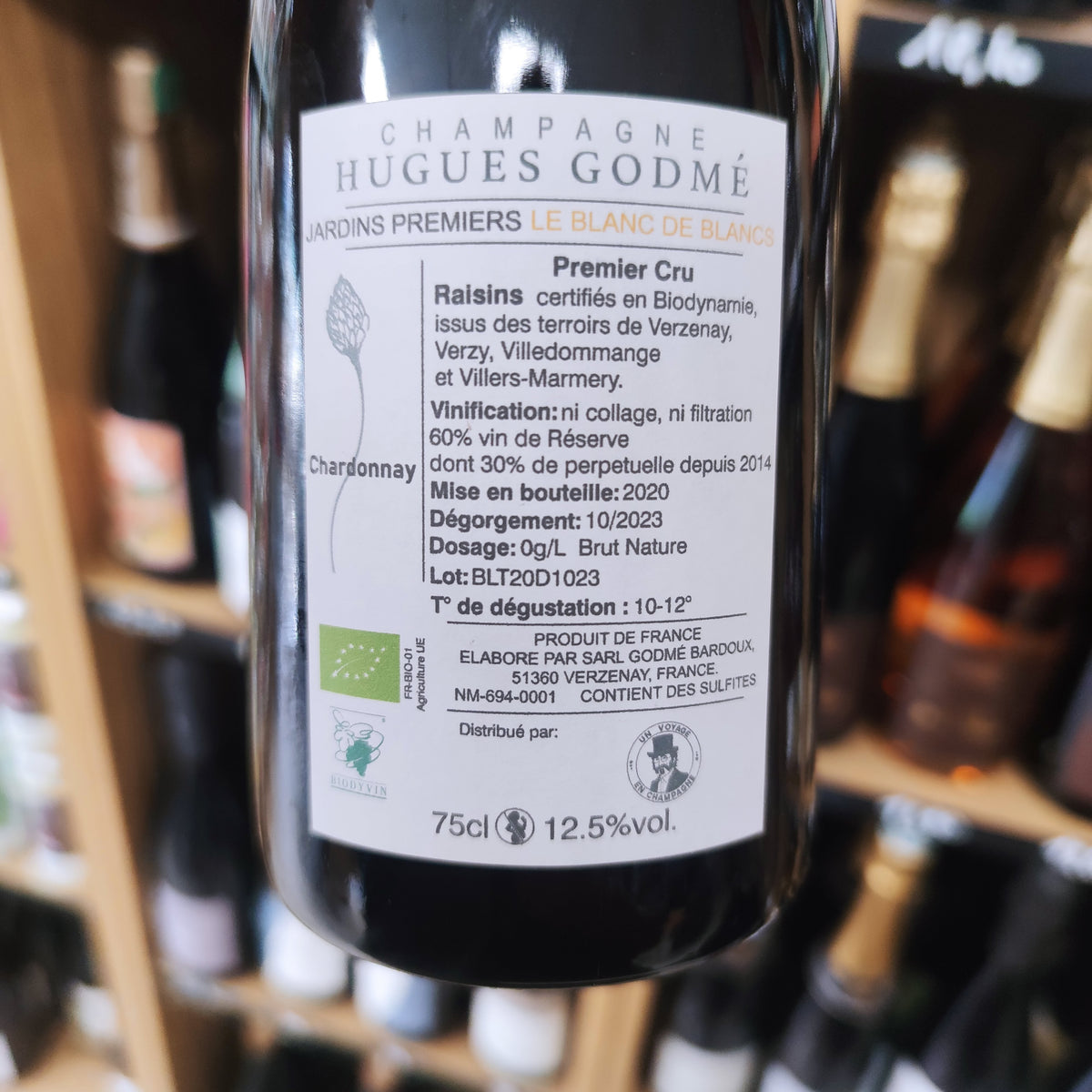 Champagne Jardins Premiers Blanc de Blancs Premier Cru - Hugues Godmé