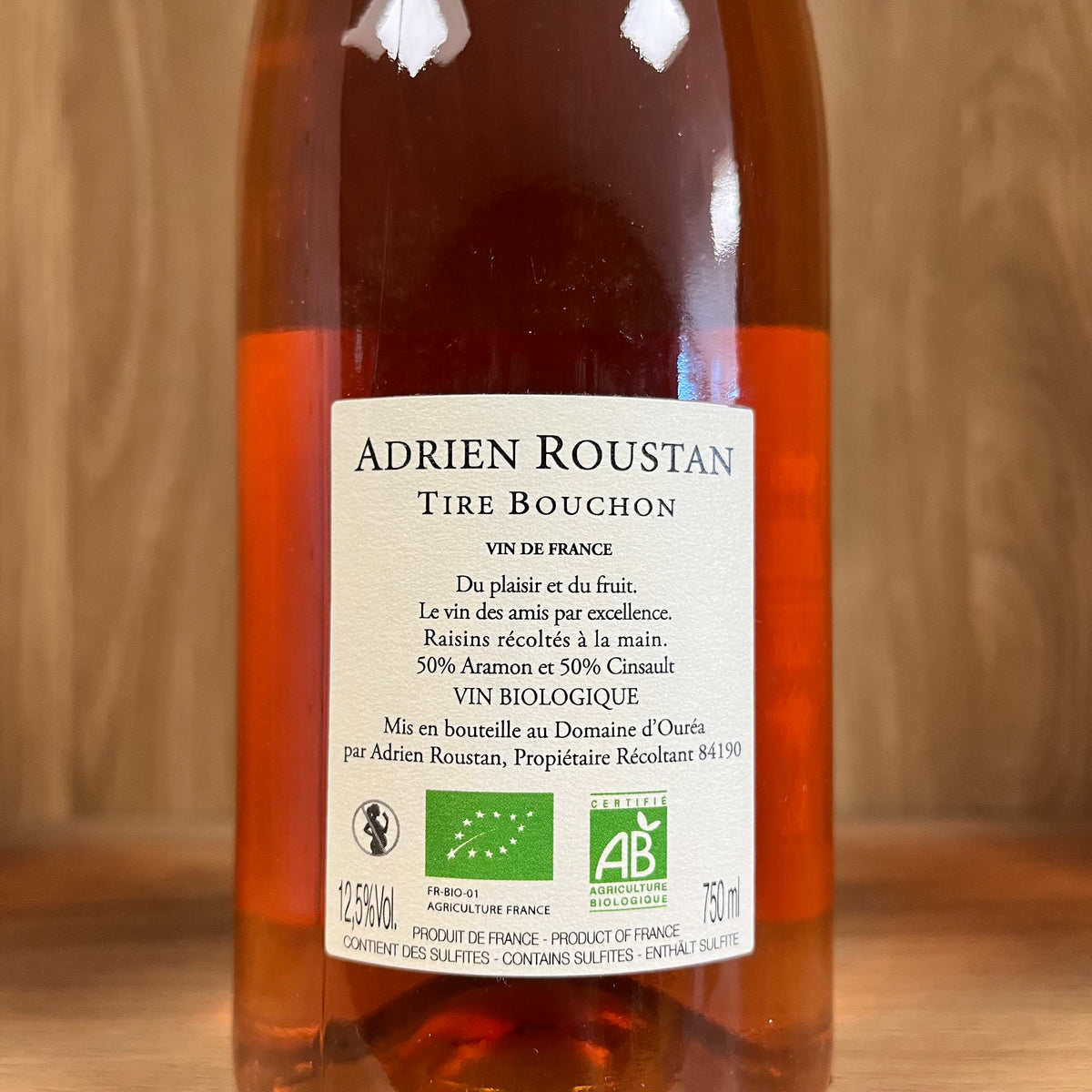 Bouteille de Tire-Bouchon rosé 2022 – Domaine d'Ouréa, Vin de France