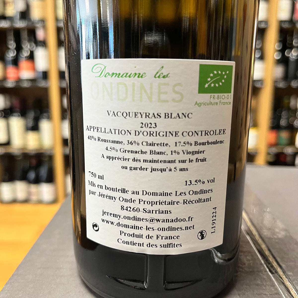 Les Ondines - Vacqueyras Blanc 2023 - IMG_2997