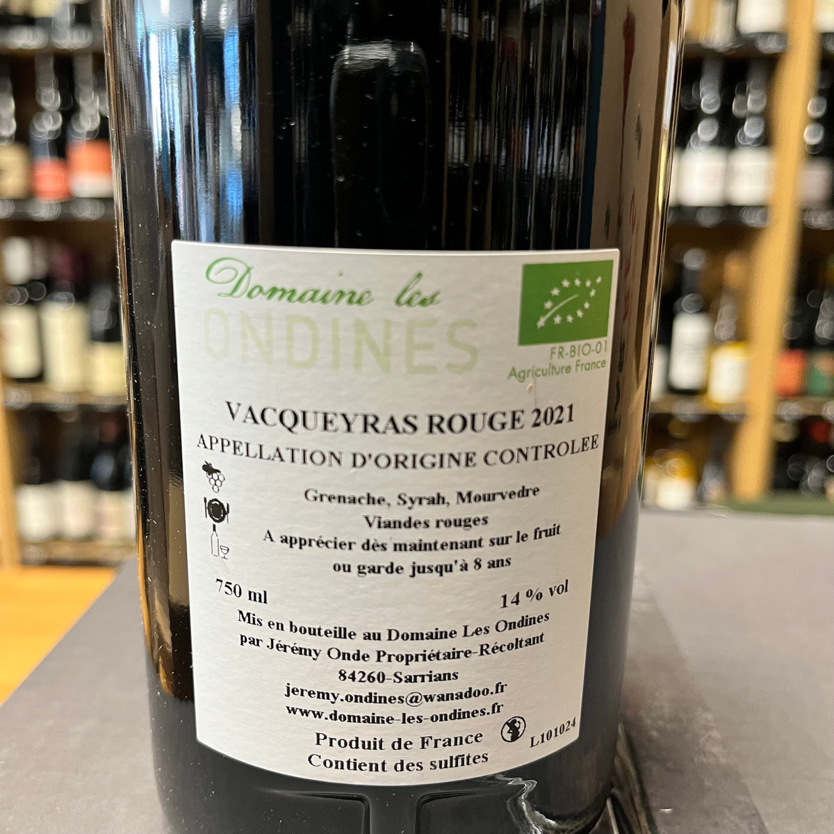 Les Ondines - Vacqueyras Rouge 2021 - IMG_2999