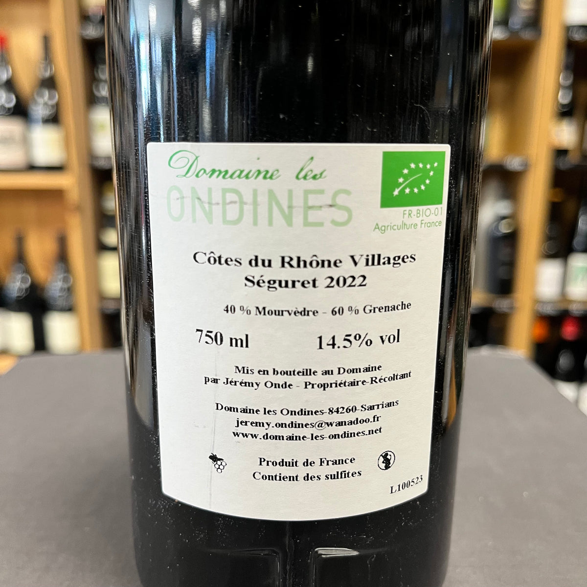 Bouteille Vin rouge Seguret Rouge 2022, Côtes du Rhône