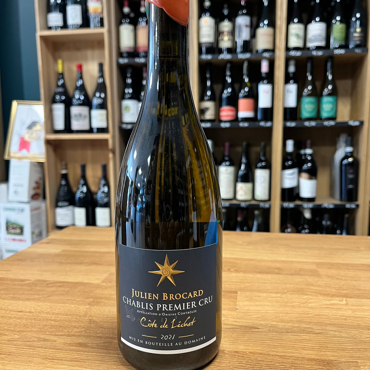 Bouteille Vin blanc Julien Brocard 2021, AOC Bourgogne — agriculture biologique