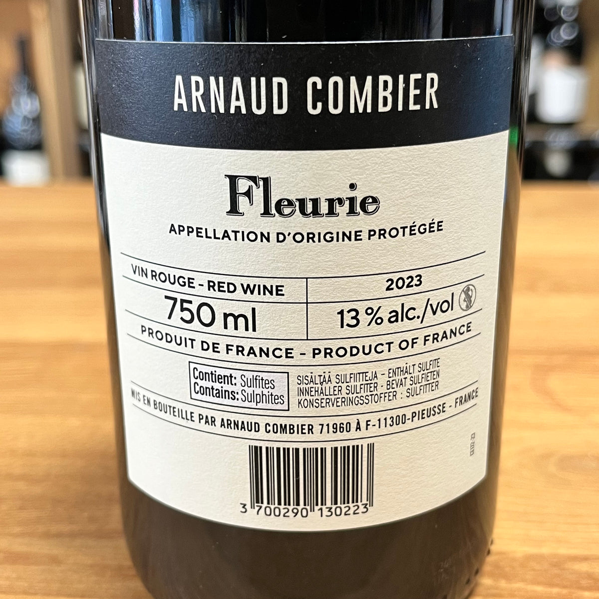 Bouteille Vin rouge Fleurie Arnaud Combier 2023, Beaujolais