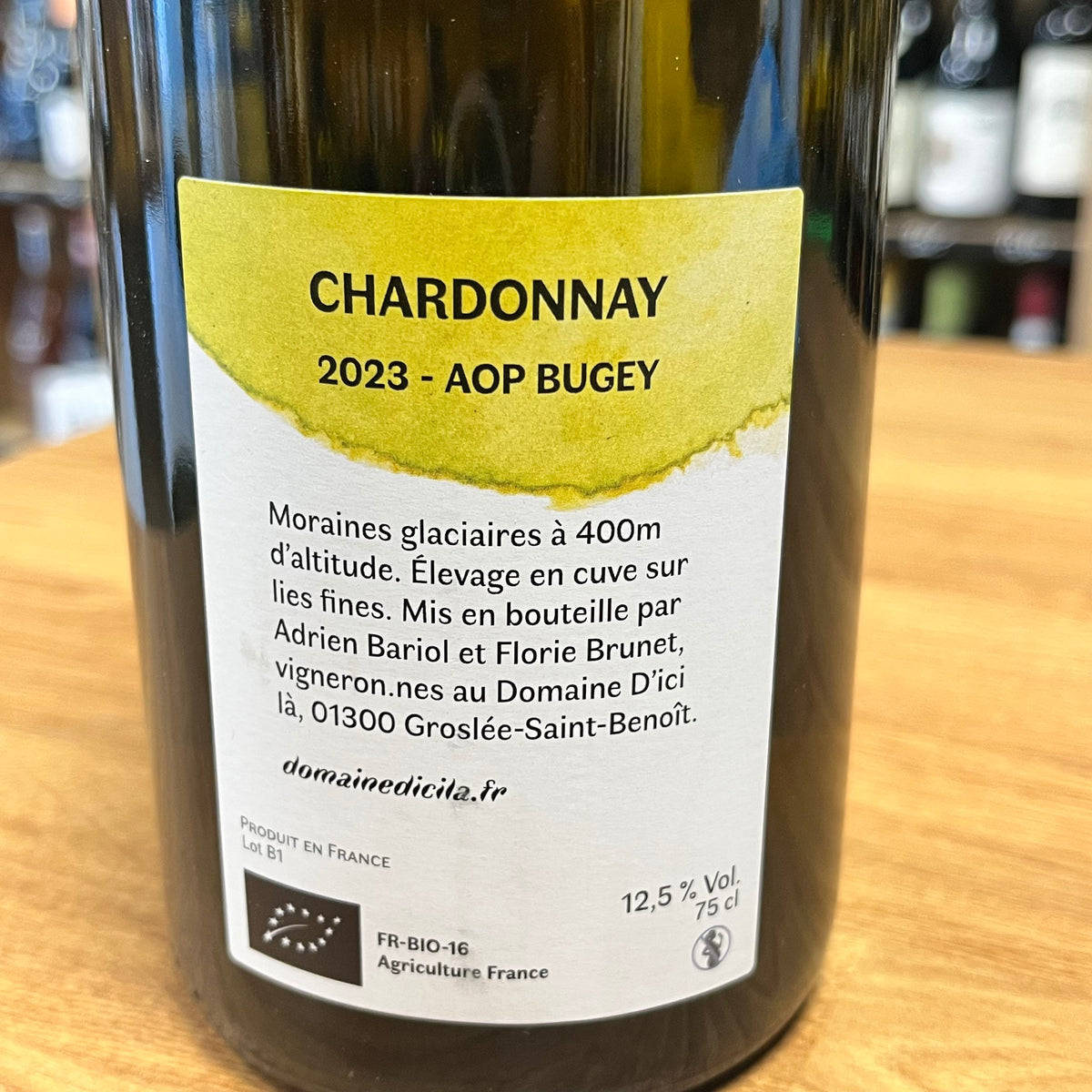 Bouteille Vin blanc Domaine D'ici Là 2023, AOC Bourgogne — agriculture biologique