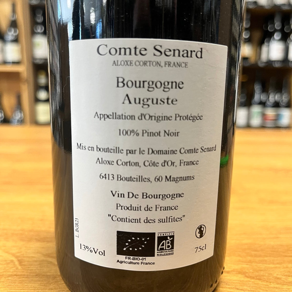 Bouteille de Cuvée Auguste 2023 – Domaine Comte Senard, Bourgogne