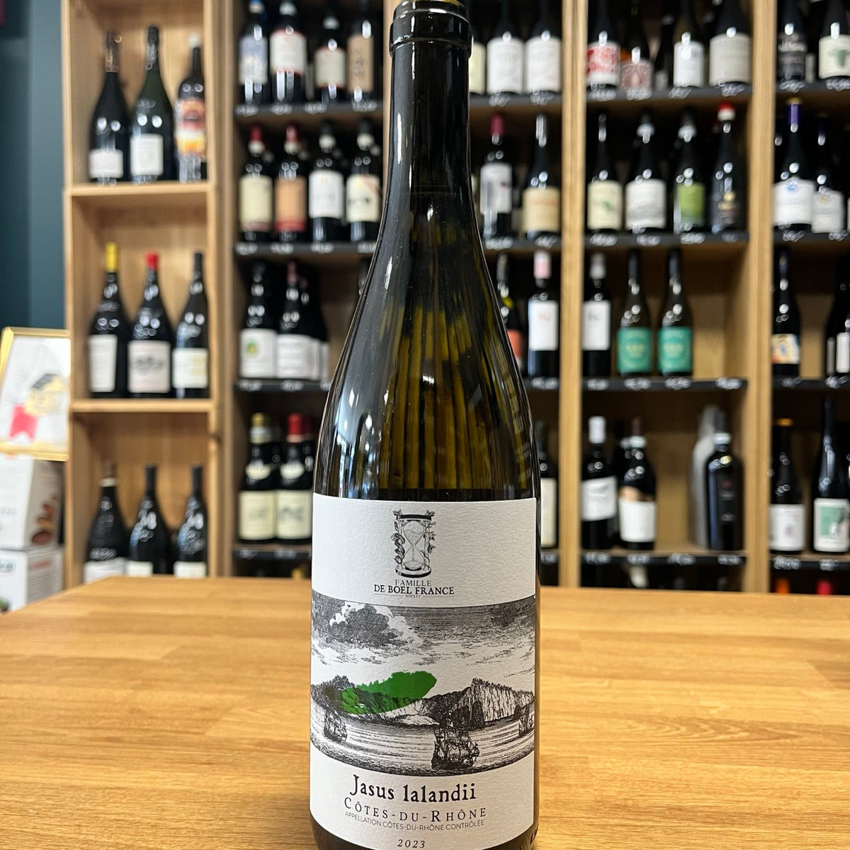 Bouteille de Jasus lalandii 2023 – Famille de Boël, AOC Côtes du Rhône