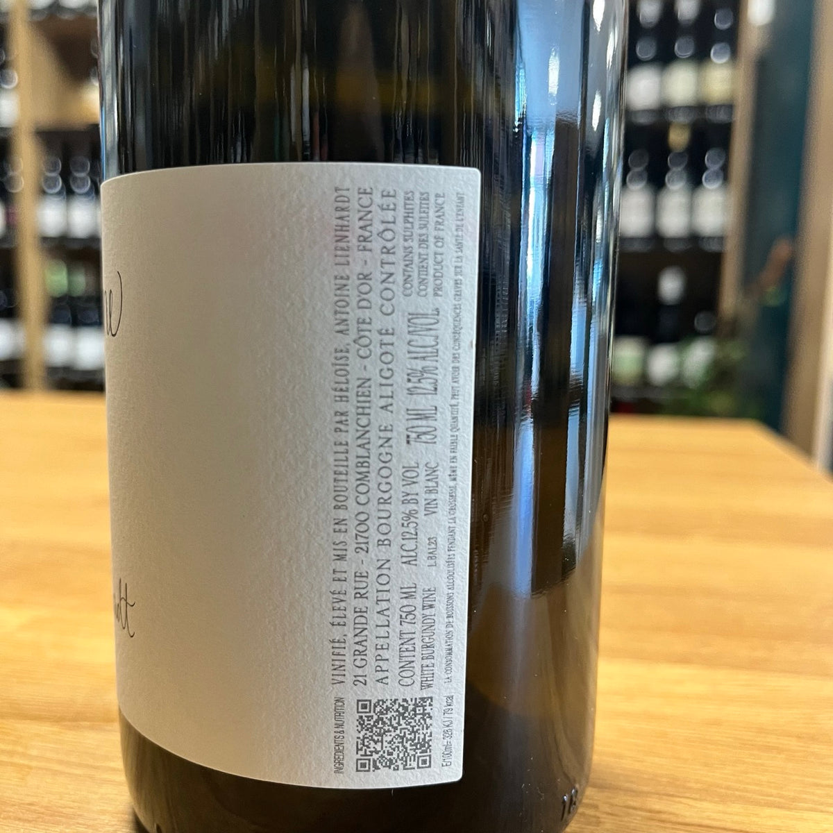 Bouteille Vin Bourgogne Aligoté 2023, AOC Bourgogne
