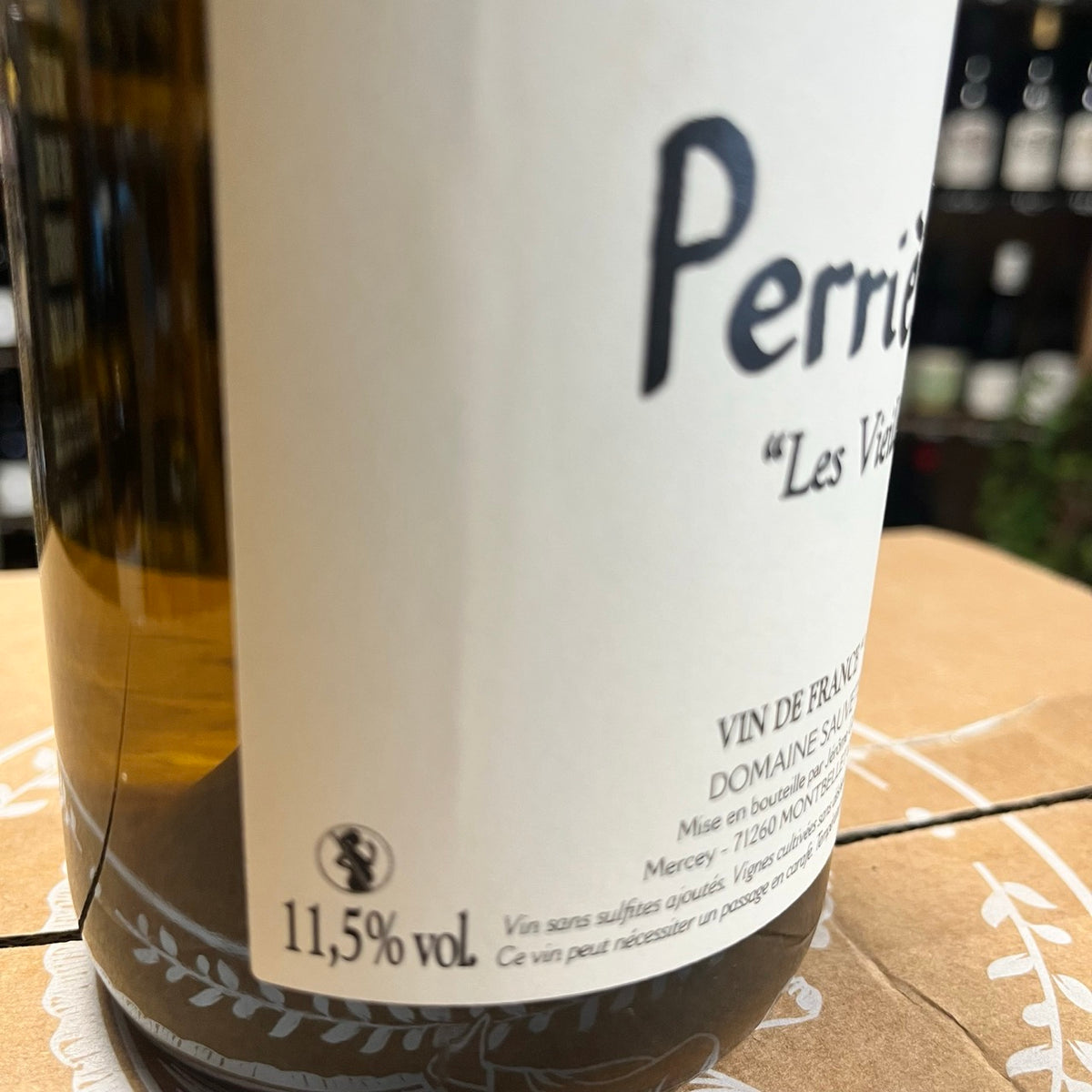 Bouteille Vin Perrières Les Vieilles