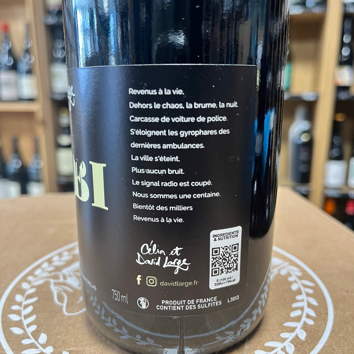 Bouteille Vin ZOMBI VDF 2024, Beaujolais