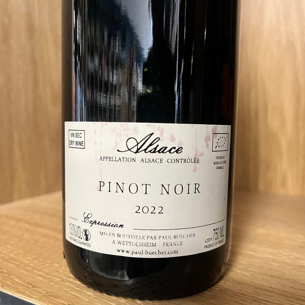 Bouteille Vin Alsace Pinot Noir Expression 2022, AOC Alsace