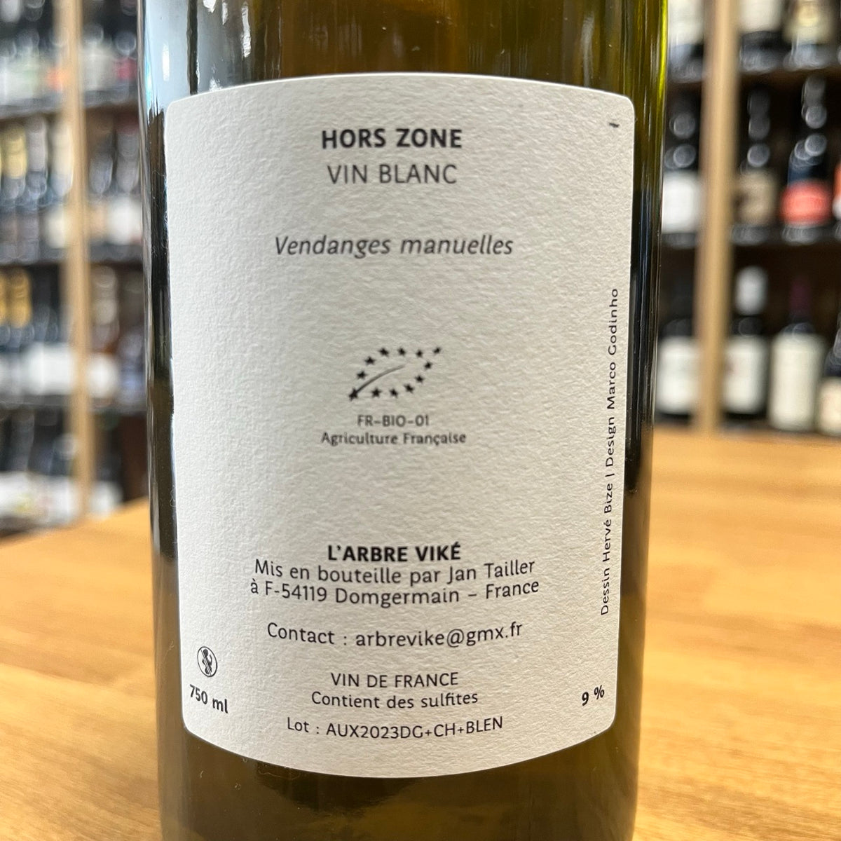 Bouteille Vin L'Arbre Viké (Jan Tailler), AOC Alsace