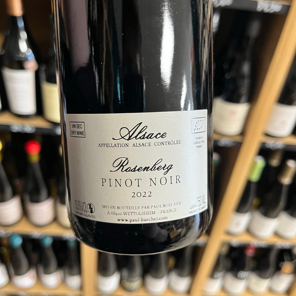 Bouteille Vin rouge Jocundaz 2022, Côtes du Rhône — agriculture biologique