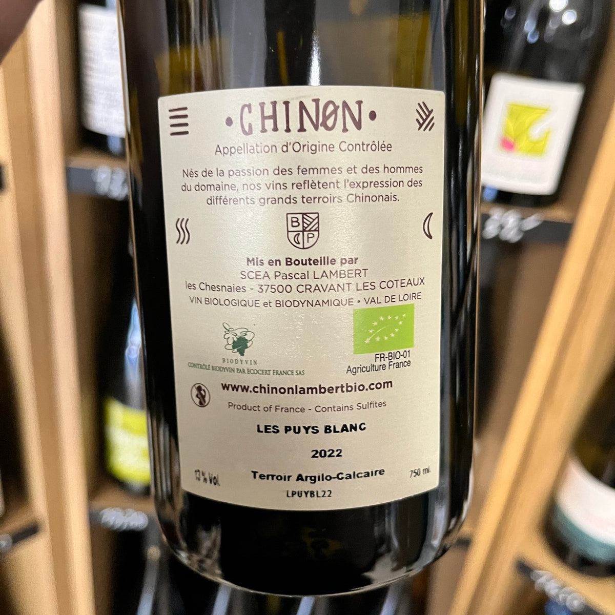 Bouteille Vin rouge Châteauneuf-du-Pape Le Traversier Rouge 2023, Côtes du Rhône — biodynamie