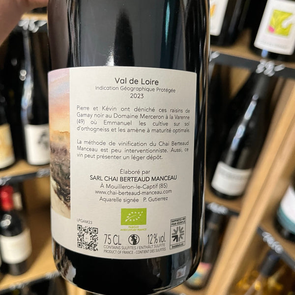 Bouteille Vin rouge Berteaud Manceau 2023, Val de Loire