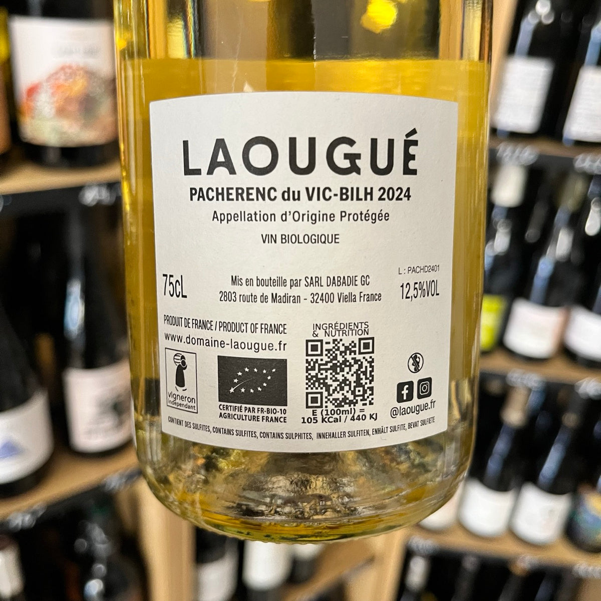 Bouteille Vin blanc Laougué 2024, Sud-Ouest