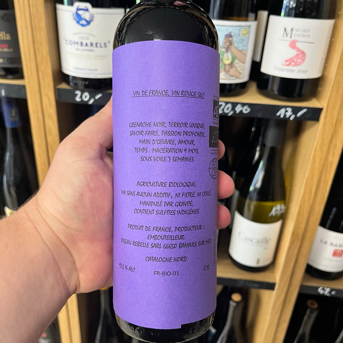 Vin rouge Vellut 2022 - Oiseau Rebelle