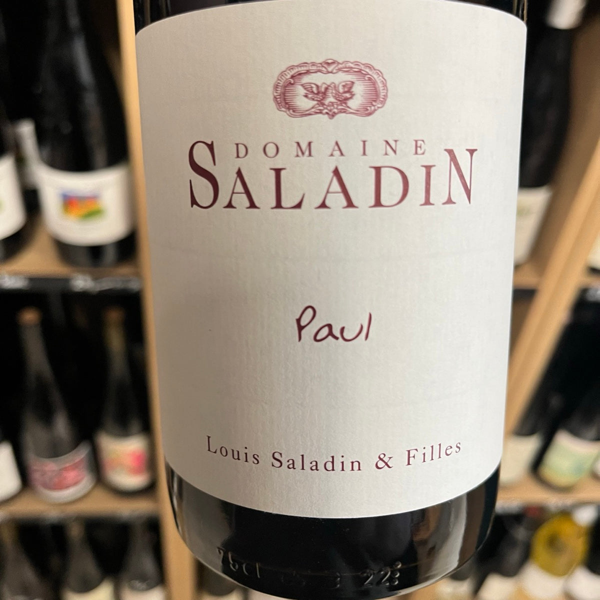 Vin rouge Côtes du Rhône Paul 2023 - Domaine Saladin