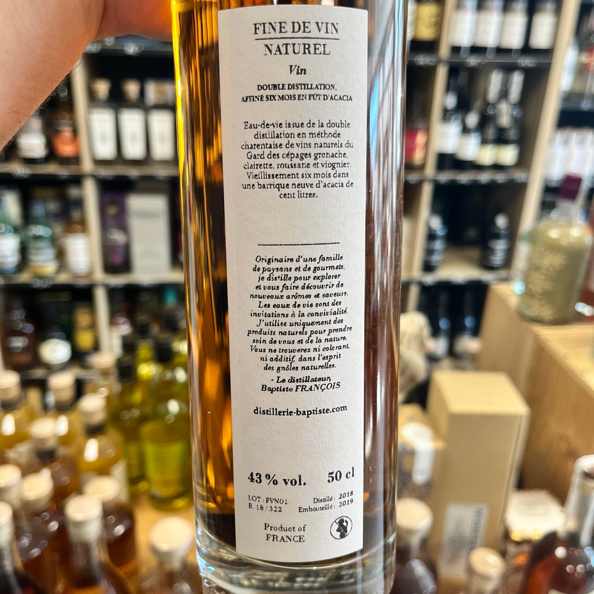 Distillerie Baptiste — Fine de Vin Naturel