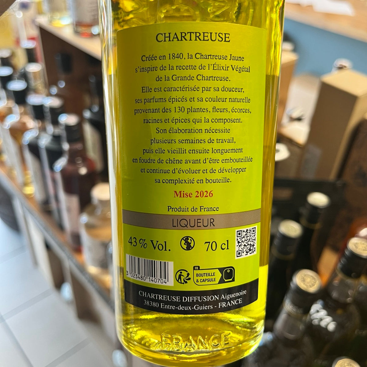 Chartreuse Jaune (70 cl) — Liqueur des Pères Chartreux