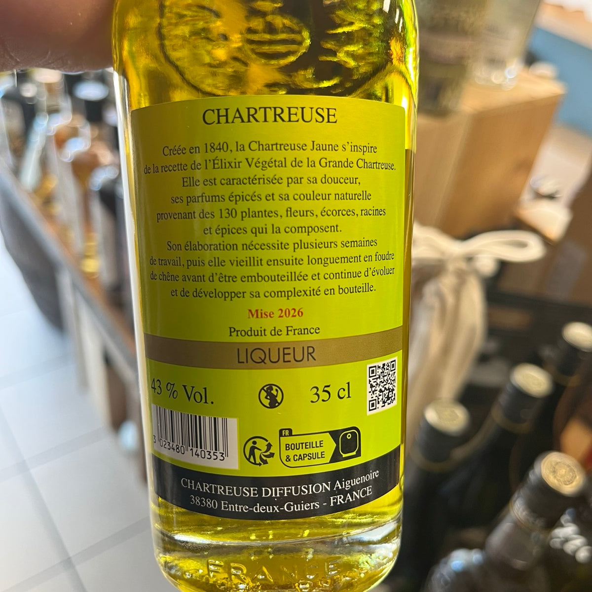 Chartreuse Jaune (35 cl) — Liqueur des Pères Chartreux