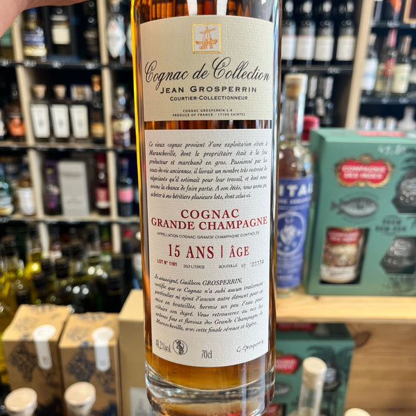 Grosperrin Grande Champagne 15 ans — Cognac de Collection