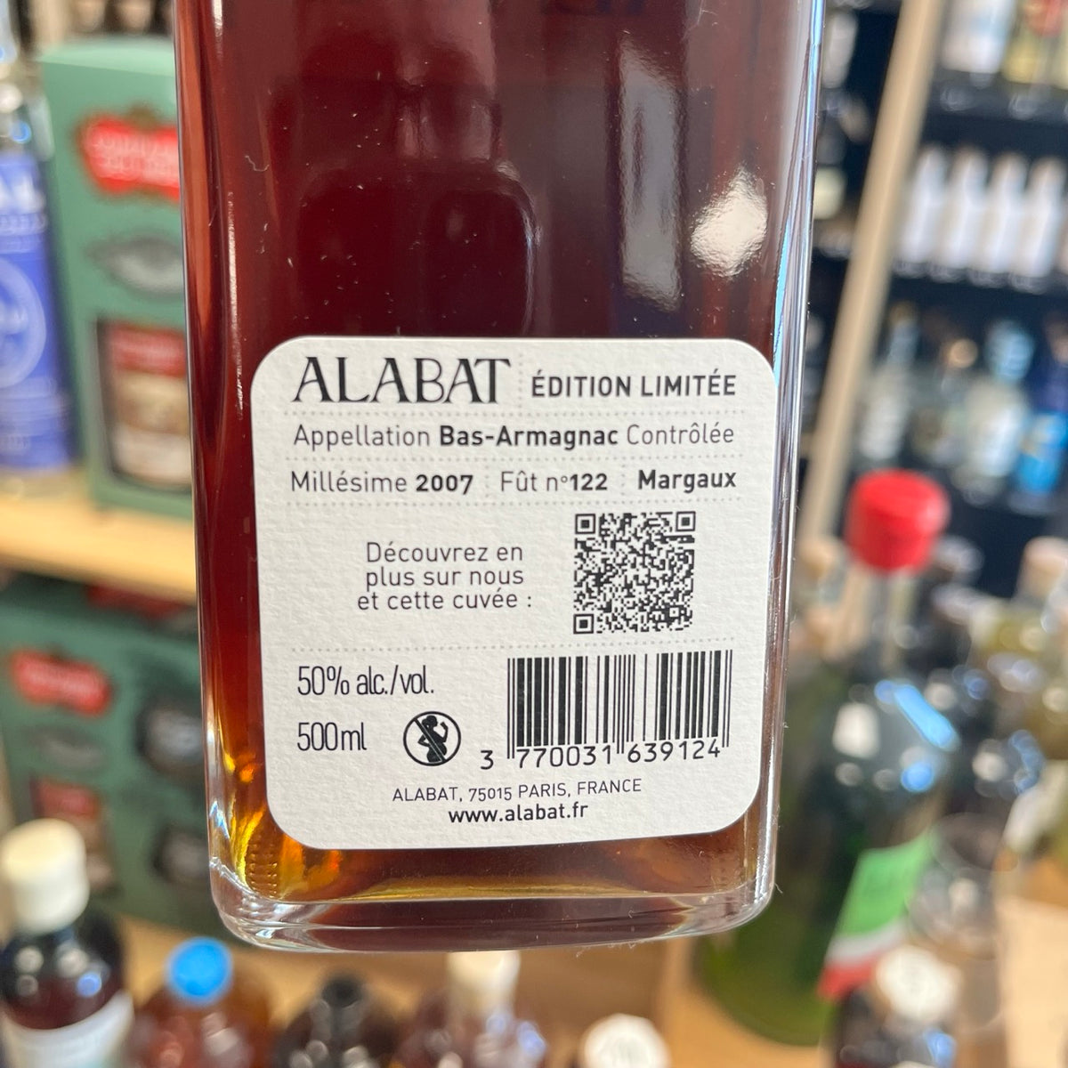 Alabat × Marion 2007, Bas-Armagnac (single cask), vue 2