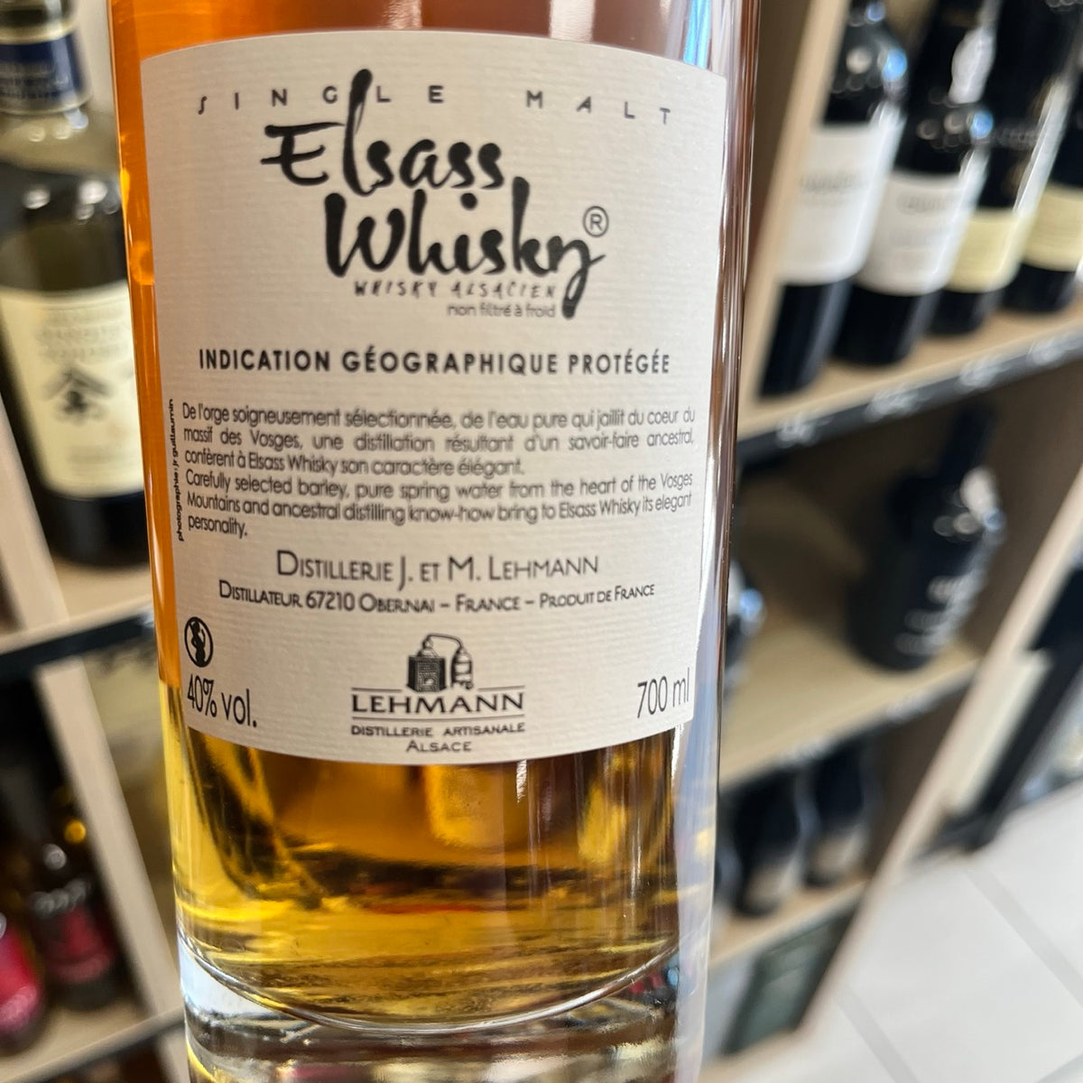 Lehmann « Gold » 6 ans — Single Malt Whisky d'Alsace