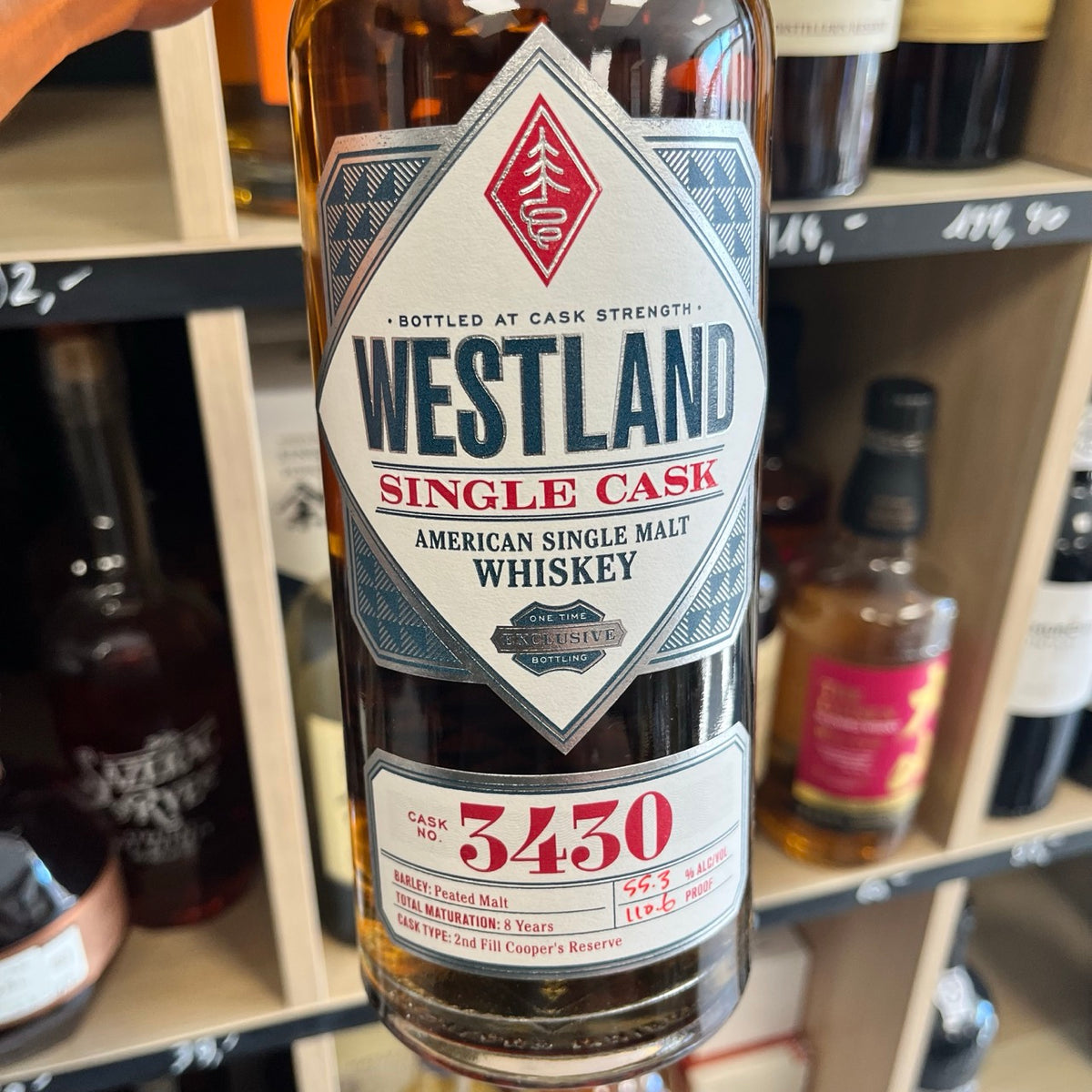 Westland Single Cask 3430 Peated Malt — American Single Malt Whiskey