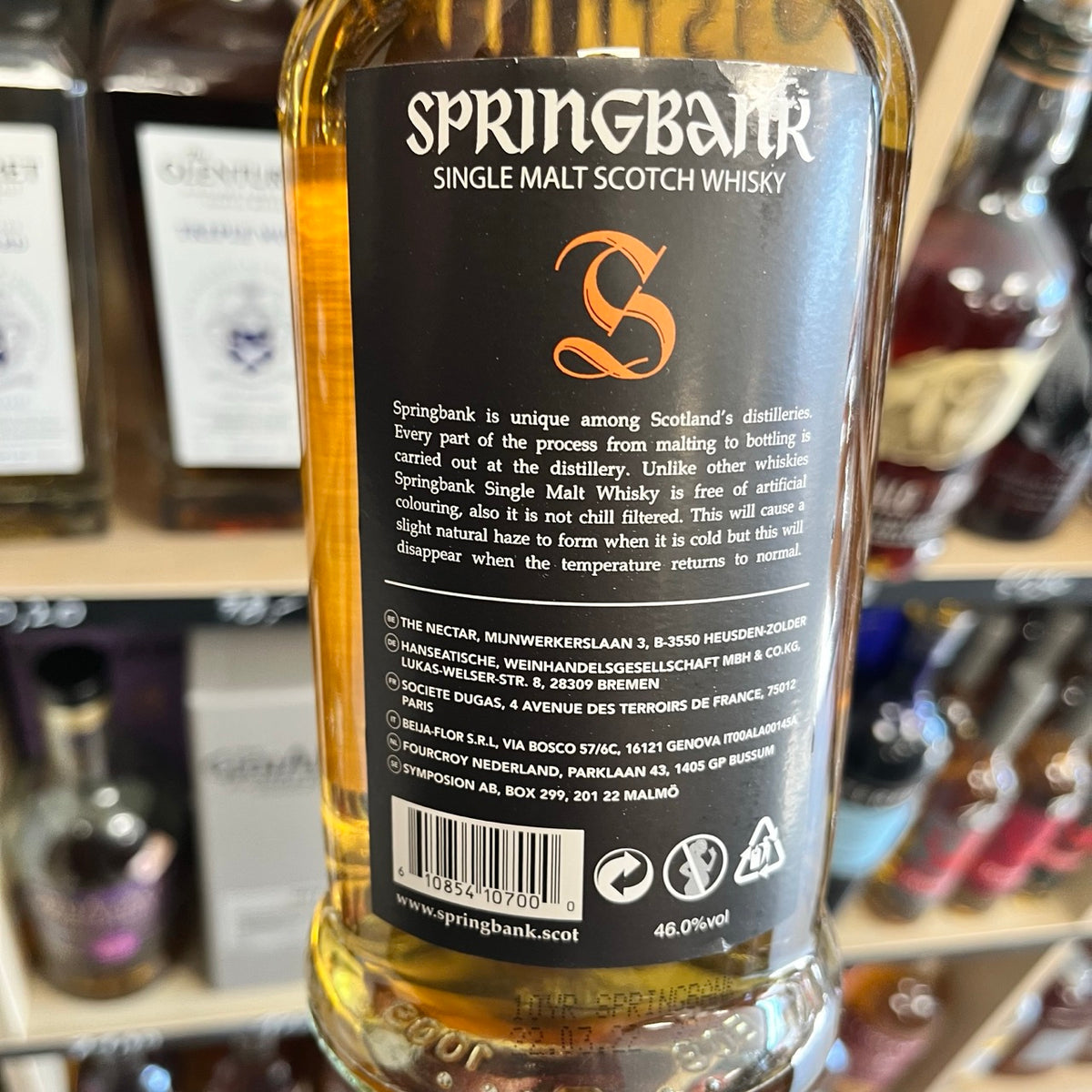Springbank 10 ans — Campbeltown Single Malt Scotch Whisky